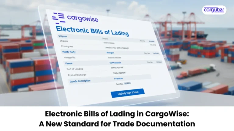 Electronic Bills of Lading in CargoWise Explained - Carguber
