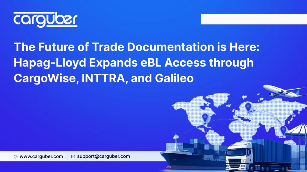 The Future of Trade Documentation is Here: Hapag-Lloyd Expands eBL Access through CargoWise, INTTRA, and Galileo - Carguber